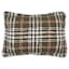 Honeybloom Green Plaid Throw Pillow, 14x20