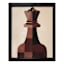Crosby St. Glass Framed Chess Queen Paper Print Wall Art, 17x21