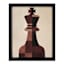Crosby St. Glass Framed Chess King Paper Print Wall Art, 17x21