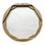 Beige Ocean Dance Circle Canvas Wall Art, 28"