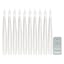 10-Pack White Floating Taper Candles