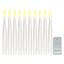 10-Pack White Floating Taper Candles