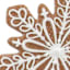 Gingerbread Snowflake Ornament, 4"
