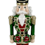 Red & Green Nutcracker, 10"