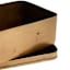 Gold Metal Rectangle Box with Trim, 10"