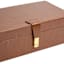 Brown Leather Box, 10x6