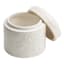 White Floral Ceramic Box, 5x5