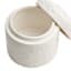 White Floral Ceramic Box, 5x5