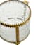 Gold Round Glass Box, 5.2"