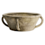 Grey Ceramic Bowl with Handles, 14.5x5