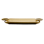 Rectangular Gold Metal Tray with Raised Handles, 16x8