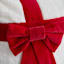 Peppermint Swirl Faux Fur Throw Pillow with Bow, 18"