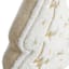 Neutral Tree Shaped Throw Pillow with Gold Sequins