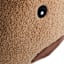 Homespun Reindeer Face Shaped Throw Pillow, 20.5x14
