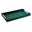 Hendrix Woven Tray with Silver Metal Handles, 18x10
