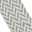 (D460) Salazar Herringbone Grey Tufted Runner with Non-Slip Back, 2x7