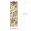 (D463) Casey Ivory, Grey & Blue Floral Runner, 2x7