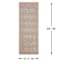 (E500) Honeybloom Melissa Blue & Natural Distressed Stripe Outdoor Accent Rug, 4x6