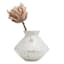 Vana White Ceramic Vase, 8.7"