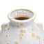 Vana White Ceramic Vase, 8.7"