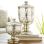 Silver Mercury Glass Jar, 9.5"