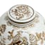 Brown Floral Ceramic Jar, 6.2"