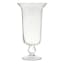 Clear Glass Pedestal Vase, 13"