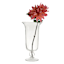 Clear Glass Pedestal Vase, 13"