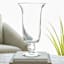 Clear Glass Pedestal Vase, 13"