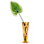 Brown Frit Glass Vase, 11"