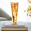 Brown Frit Glass Vase, 11"