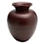 Matte Warm Brown Bamboo Vase, 7.87x10