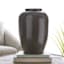 Dark Brown Ceramic Vase, 16.1"