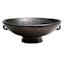 Bronze Ceramic Pedestal Bowl with Handles, 3.9x10.6