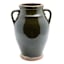 Olive Terra Ceramic Vase with Handles, 11.8"