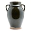 Olive Terra Ceramic Vase with Handles, 11.8"