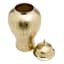 Textured Gold Metal Ginger Jar