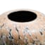 Black & Brown Reactive Glaze Vase, 13"