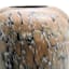 Black & Brown Reactive Glaze Vase, 13"