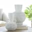 White Textured Ceramic Vase, 11.4"