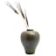 Brown Ceramic Vase, 11"