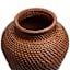 Brown Wicker Vase, 17"