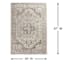 (A413) Clearwater Cream Medallion Area Rug, 5x7