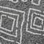 (C167) Dark Grey & Ivory Moroccan Style Shag Area Rug, 5x7