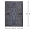 (B840) Found & Fable Bodrum Grey Tribal Medallion Area Rug, 5x7