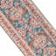 (B859) Colin Red & Blue Multi Medallion Washable Runner, 2x7