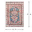 (B859) Colin Red & Blue Multi Medallion Washable Area Rug, 5x7