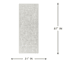 (B878) Alder Grey Diamond Design Washable Runner, 2x7