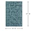 (E530) Magic Blue Wave Outdoor Area Rug, 5x7