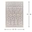(E546) Eagean Ivory & Blue Moroccan Area Rug, 5x7